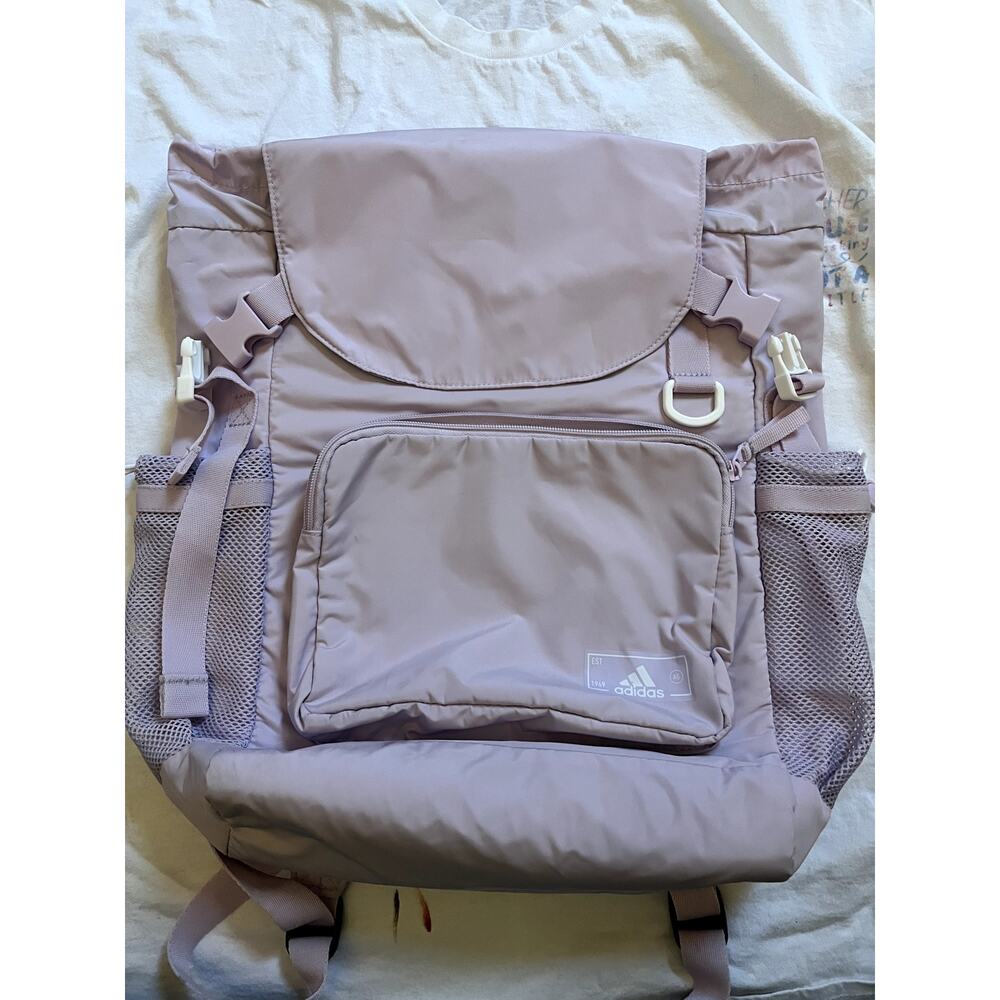 adidas Originals Lavender Purple Backpack 16" Laptop Sleeve School Travel
